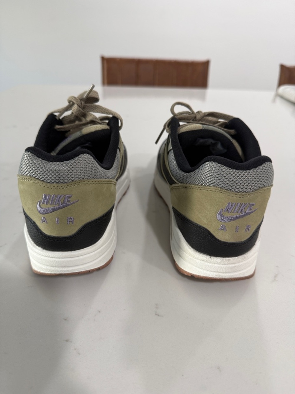 Nike Olive, Black and Gray Air Max Styled Sneakers - Picture 2 of 5
